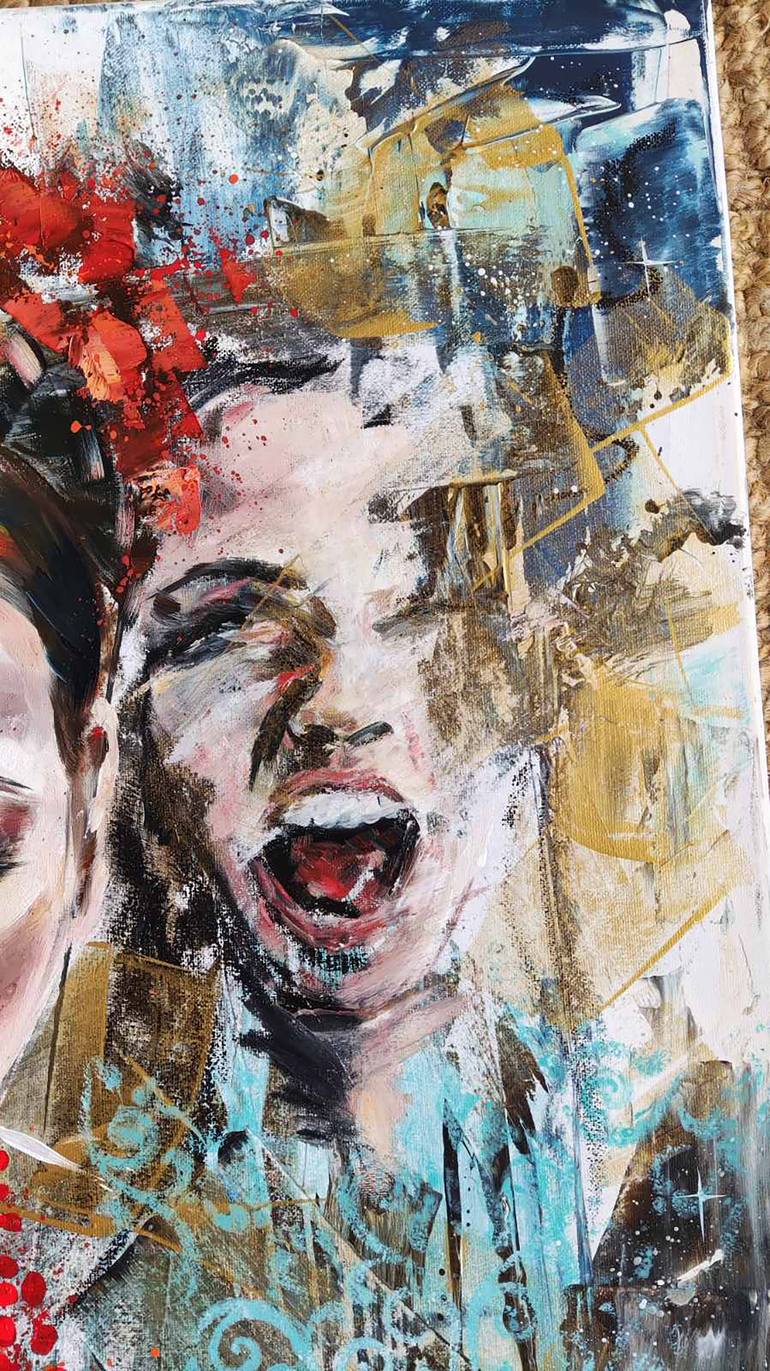 Original Abstract People Painting by Olga Soldatova