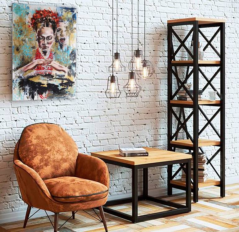 Original Abstract People Painting by Olga Soldatova