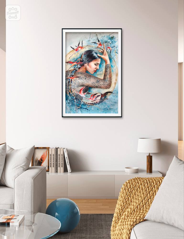 Original Expressionism Women Painting by Olga Soldatova