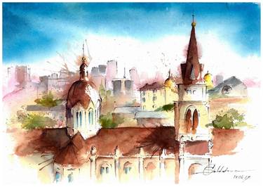 Original Cities Paintings by Olga Soldatova