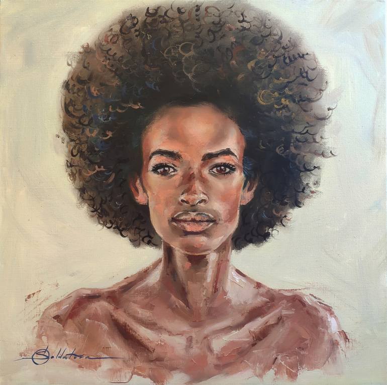 African pride Painting by Olga Soldatova | Saatchi Art