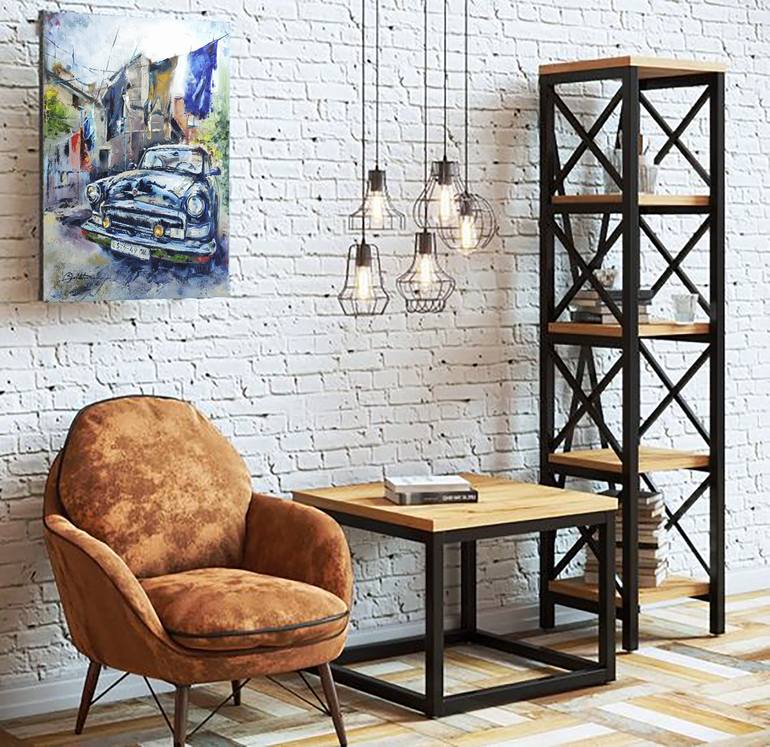 Original Impressionism Transportation Painting by Olga Soldatova