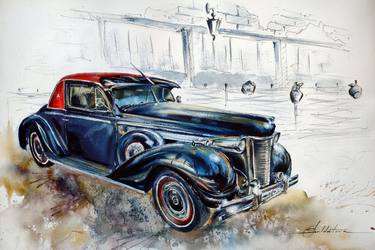 Print of Car Paintings by Olga Soldatova