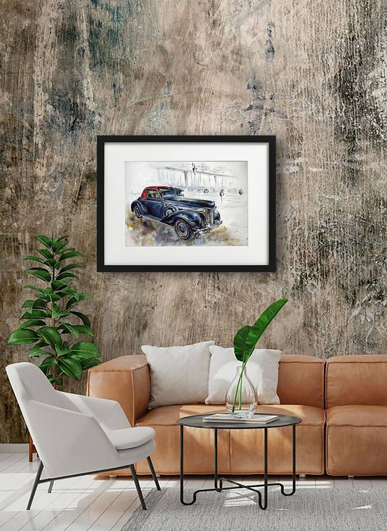 Original Figurative Car Painting by Olga Soldatova