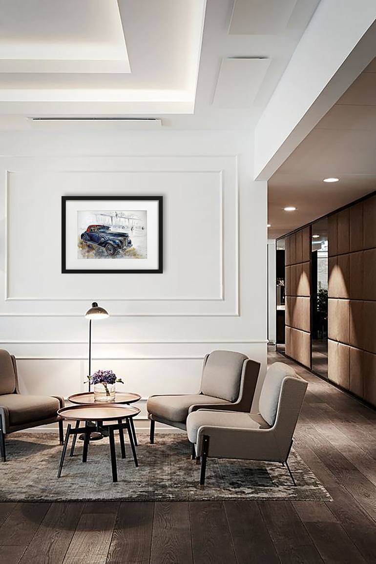 Original Figurative Car Painting by Olga Soldatova