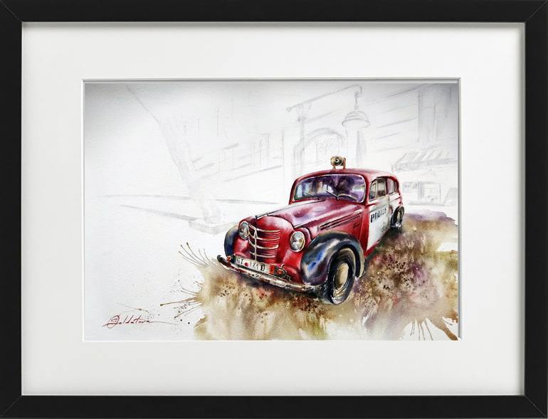 Original Figurative Car Painting by Olga Soldatova