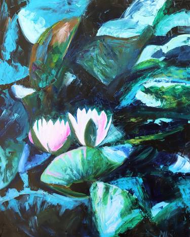 Original Abstract Expressionism Floral Paintings by Sigrid Mirus