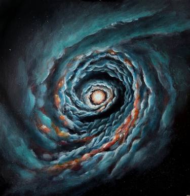 Original Symbolism Outer Space Paintings by Kristina M