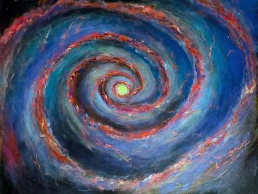 Original Abstract Outer Space Painting by Kristina M