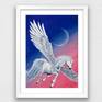 If you believe in magic the Pegasus will take you wherever your heart desires.
The moon glows in the dark.
A thin layer of varnish protects this artwork against UV and dust. Signed at the front and the back. Framed with wooden frame and non-glare, UV protective, museum glass. Ready to hang.
30 % of my part of earning for every sold painting WILL GO TO CHARITY.