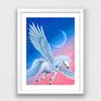 If you believe in magic the Pegasus will take you wherever your heart desires.
The moon glows in the dark.
A thin layer of varnish protects this artwork against UV and dust. Signed at the front and the back. Framed with wooden frame and non-glare, UV protective, museum glass. Ready to hang.
30 % of my part of earning for every sold painting WILL GO TO CHARITY.