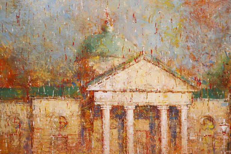 Original Expressionism Architecture Painting by Stepan Shvets