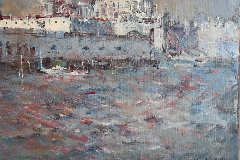 Original Illustration Architecture Painting by Stepan Shvets