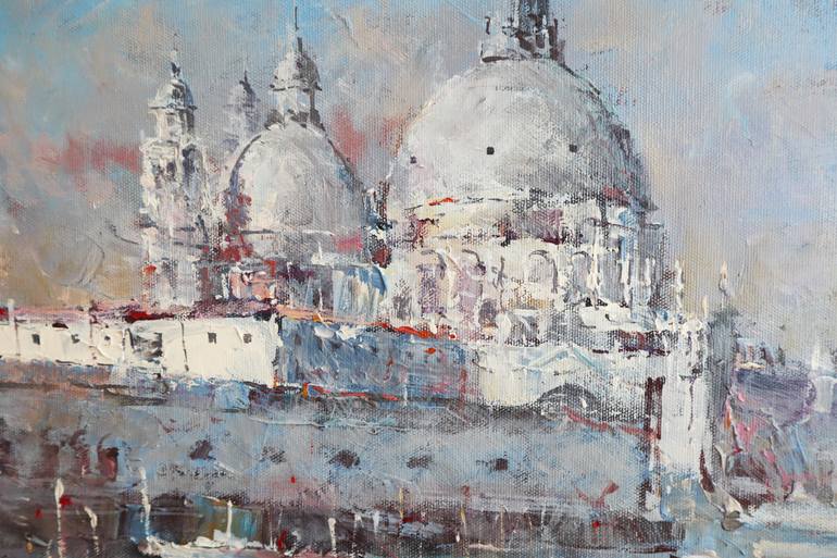 Original Illustration Architecture Painting by Stepan Shvets