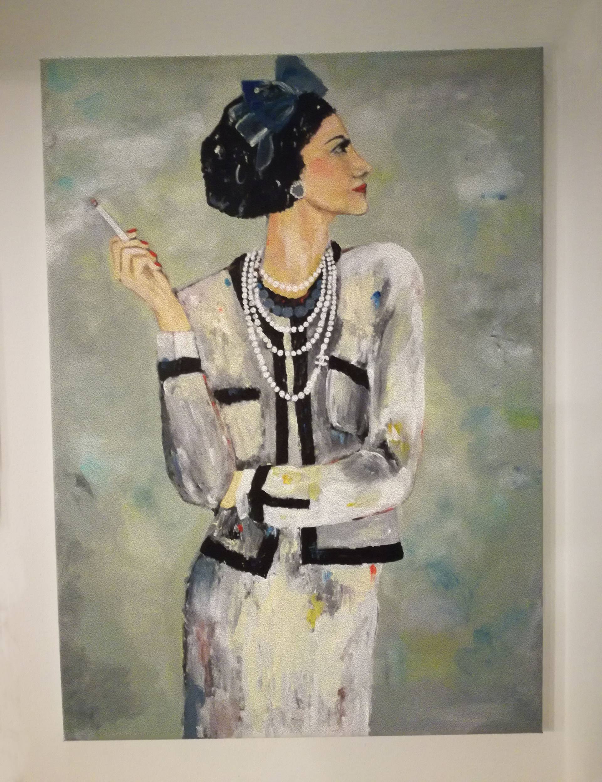Coco Chanel Finished Painting