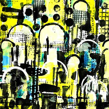 Print of Abstract Cities Paintings by IAXAI Gallery