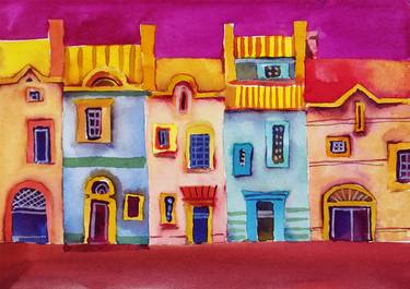 Original Art Deco Architecture Paintings by IAXAI Gallery