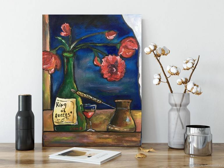 Original Fine Art Still Life Painting by Lidia Mikhaylova