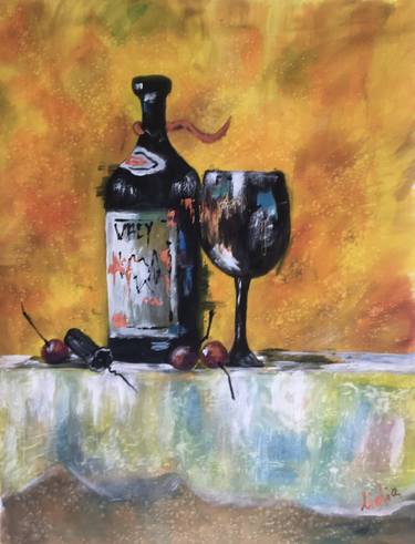 Original Expressionism Food & Drink Paintings by Lidia Mikhaylova
