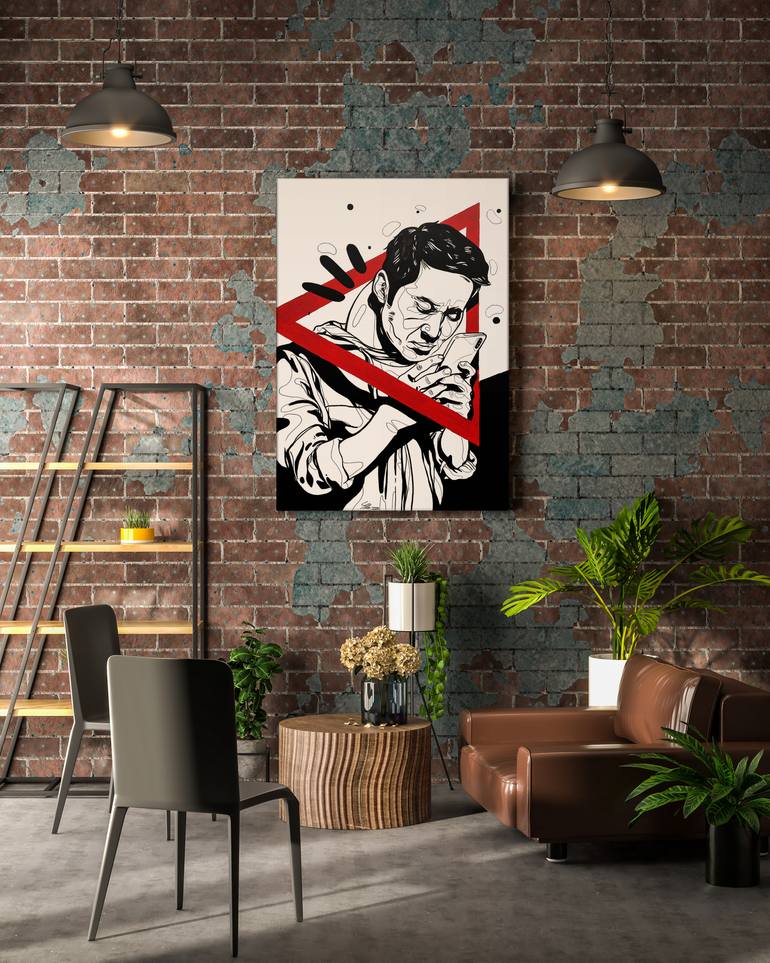 Original Figurative Humor Painting by Stefano Borella