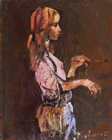 Original Abstract Expressionism Women Paintings by Tomislav Suhecki