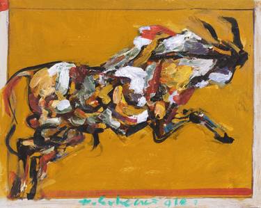 Original Abstract Expressionism Animal Paintings by Tomislav Suhecki