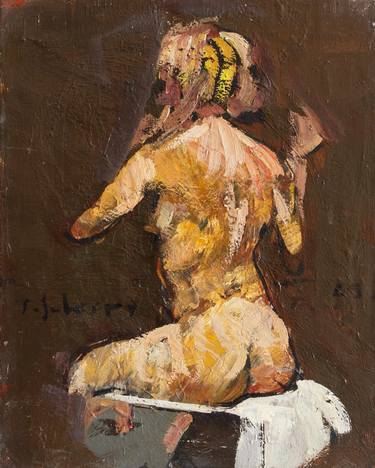 Original Abstract Expressionism Nude Paintings by Tomislav Suhecki