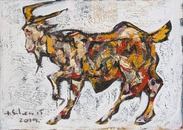 Original Abstract Expressionism Animal Paintings by Tomislav Suhecki