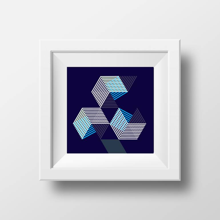 Original Modern Geometric Printmaking by David Gill