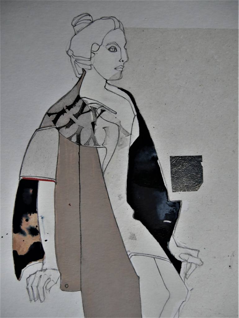 Original Figurative Women Drawing by Doris Schmitz