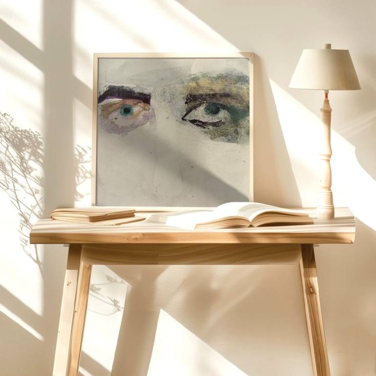 Original Abstract Expressionism Portrait Painting by Doris Schmitz