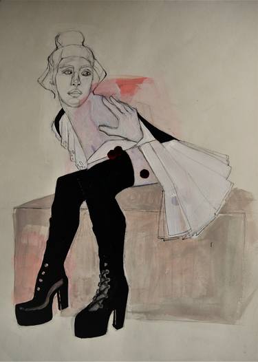 Original Expressionism Women Paintings by Doris Schmitz