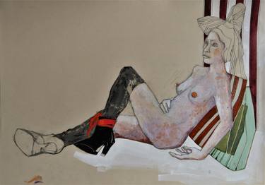 Original Expressionism Nude Paintings by Doris Schmitz