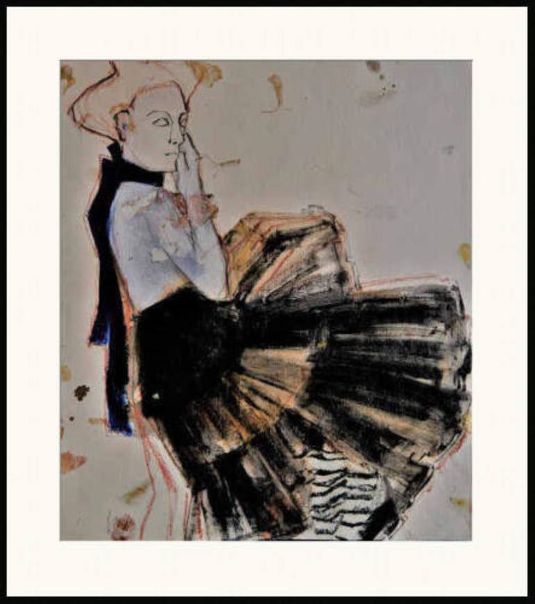 Original Figurative Women Painting by Doris Schmitz