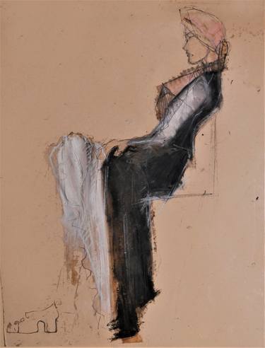 Print of Figurative Women Drawings by Doris Schmitz