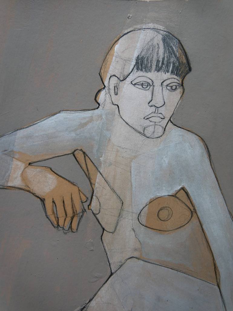 Original Nude Painting by Doris Schmitz