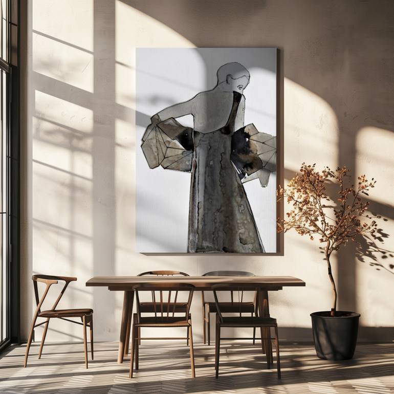 Original Figurative Women Painting by Doris Schmitz