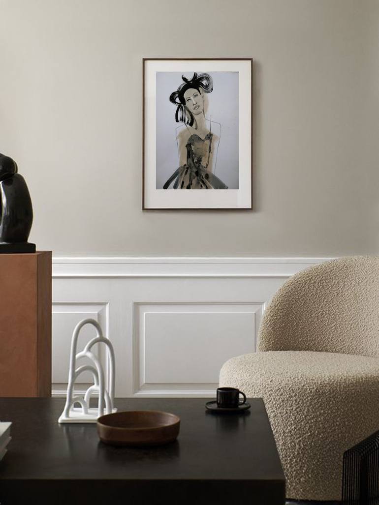 Original Art Deco Women Painting by Doris Schmitz