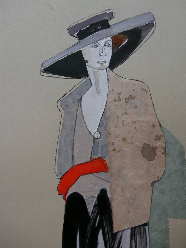 Original Figurative Fashion Mixed Media by Doris Schmitz