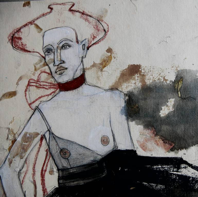Original Art Deco Women Painting by Doris Schmitz
