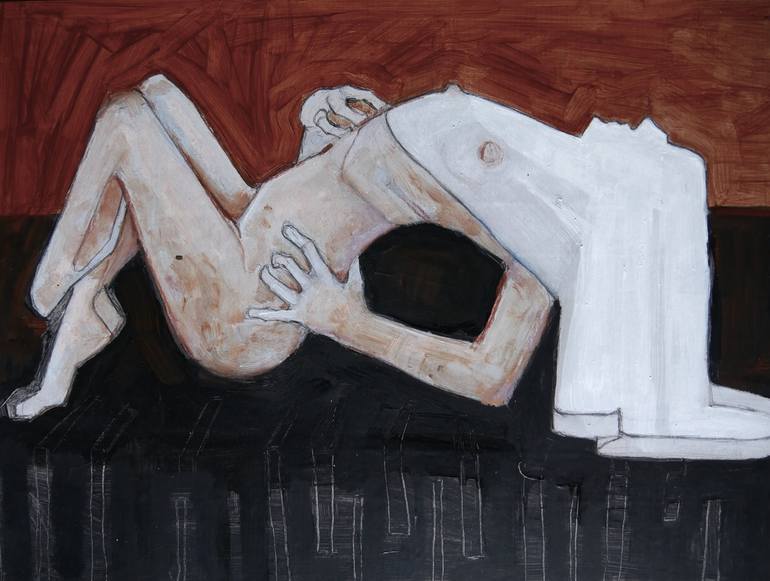 Print of Figurative Nude Paintings by Doris Schmitz