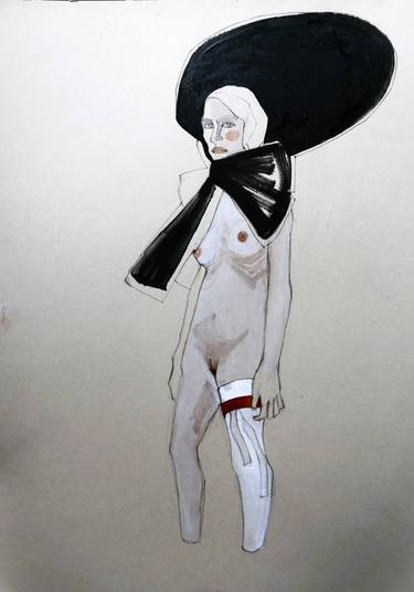 Original Expressionism Nude Paintings by Doris Schmitz