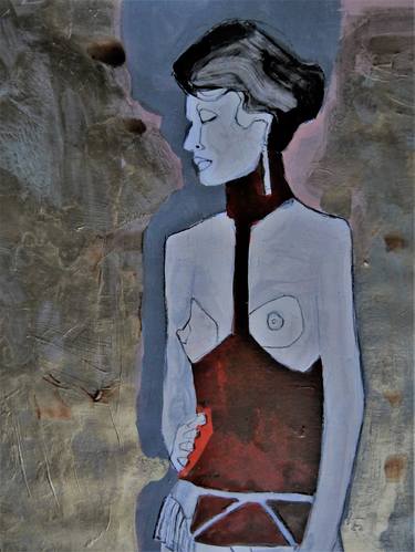 Original Art Deco Nude Paintings by Doris Schmitz