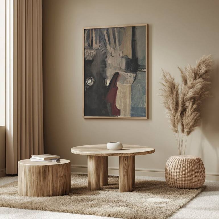 Original Abstract Expressionism Abstract Painting by Doris Schmitz