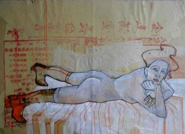 Original Figurative Erotic Drawings by Doris Schmitz