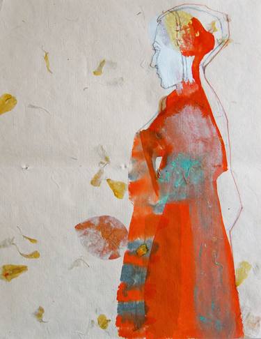 Original Figurative Women Paintings by Doris Schmitz