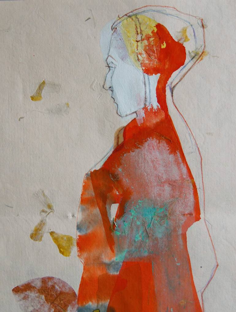 Original Figurative Women Painting by Doris Schmitz