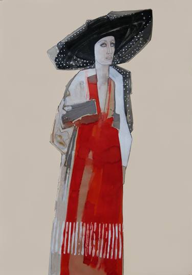 Original Figurative Fashion Paintings by Doris Schmitz