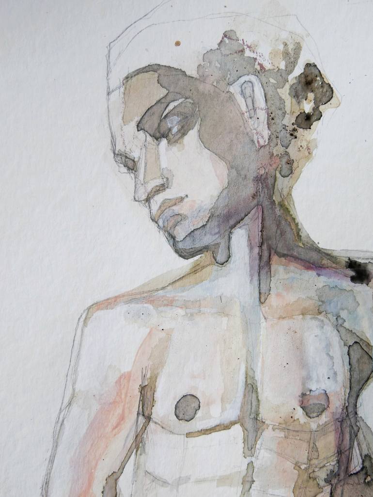 Original Figurative Nude Painting by Doris Schmitz