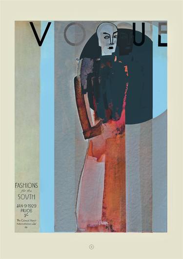 Print of Art Deco Fashion Mixed Media by Doris Schmitz